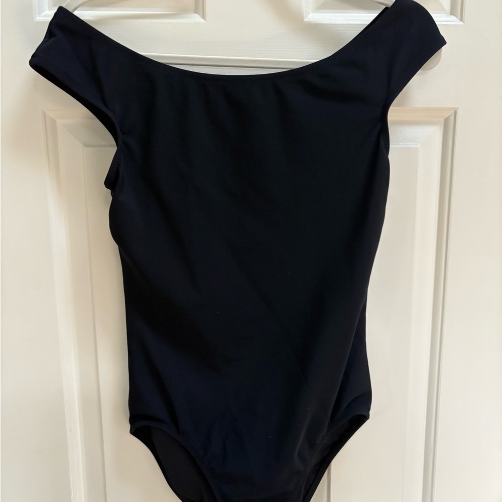 Elegant Black Off-Shoulder One Piece Swimsuit